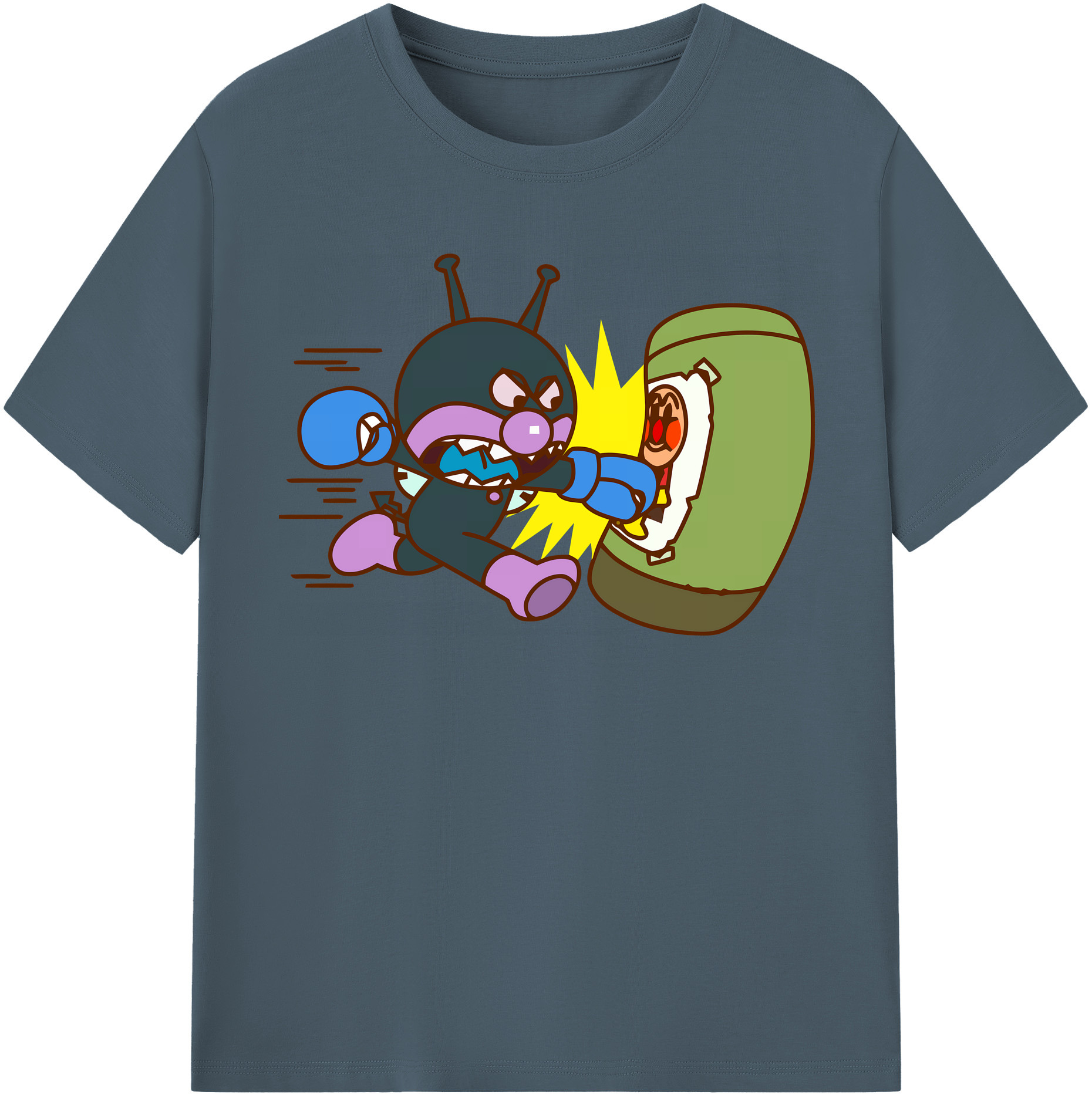（画像用） アンパンマン Anpanman 綿100％半袖Tシャツ（フロントプリント）